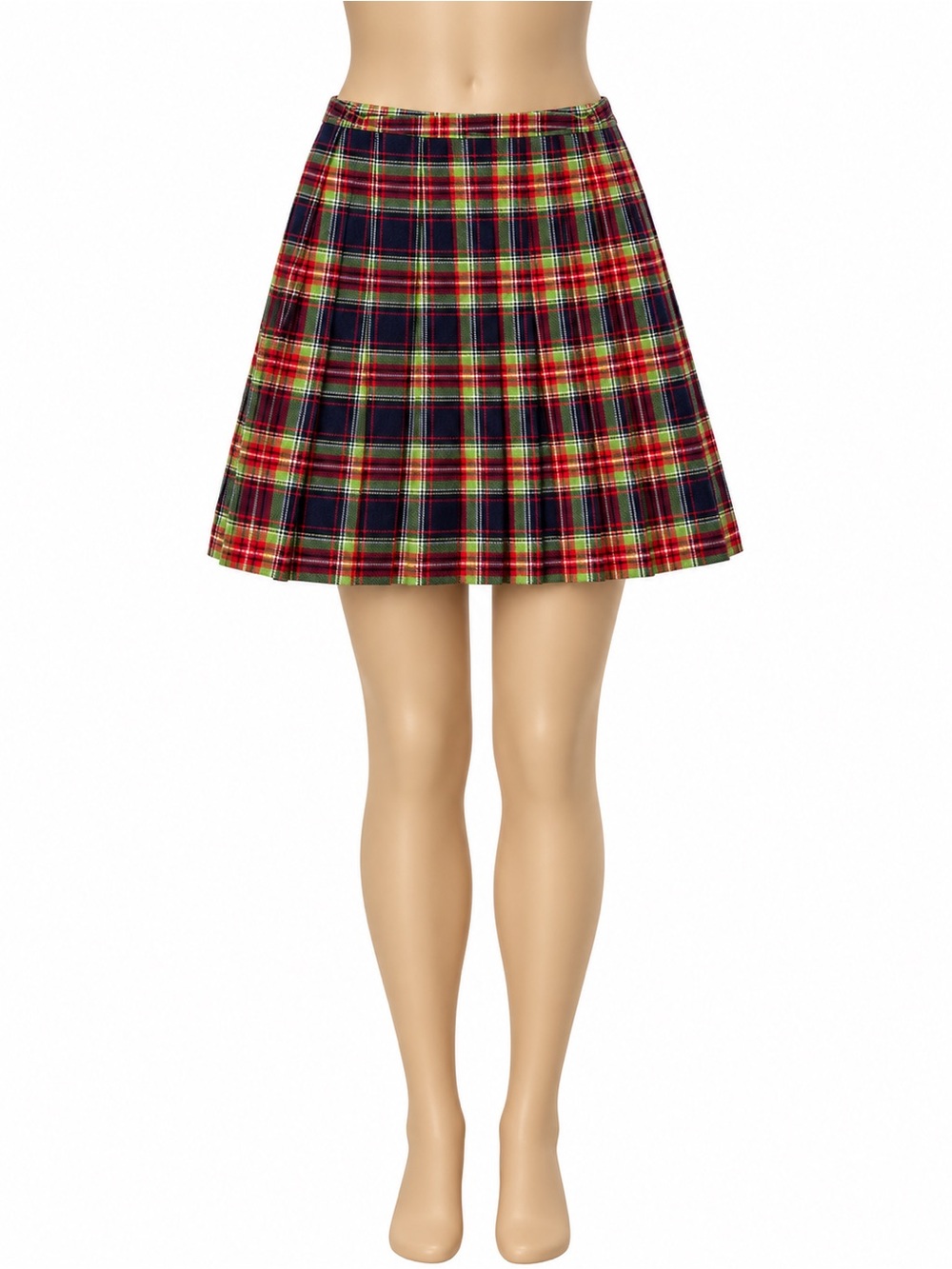 Vintage The Limited Plaid Pleated Mini Skirt Wool Blend Tartan 90s Y2K Vtg Sz 6